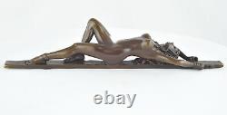 Statue Sculpture Pin-up Sexy Style Art Deco Style Art Nouveau Bronze massif Sign