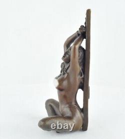 Statue Sculpture Pin-up Sexy Style Art Deco Style Art Nouveau Bronze massif Sign