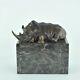 Statue Sculpture Rhinoceros Animalier Style Art Deco Style Art Nouveau Bronze Ma