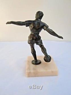 Statue sculpture footballeur Ignacio Gallo Art Déco