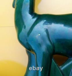 Superbe Sculpture En Faïence Signée Charles Lemanceau art deco c1930 Antilopes