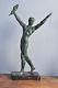 Superbe Grande Sculpture Demetre Chiparus 1930 Art Déco Statue Nude Men