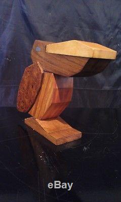 Superbe sculpture art déco 1930 Pélican, boîte à cigarette de bureau! RARE