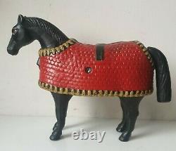 Tirelire cheval sculpture fonte art deco antique cast iron Horse bank 1900