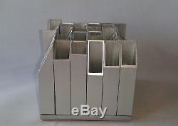 Très Rare Porte Stylo Sculpture Architecture En Aluminium 1970