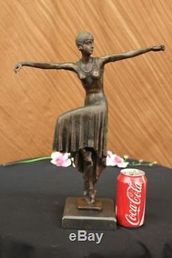 Turc Danseuse par Chiparus Art Nouveau Marbre Base Sculpture Déco Figurine